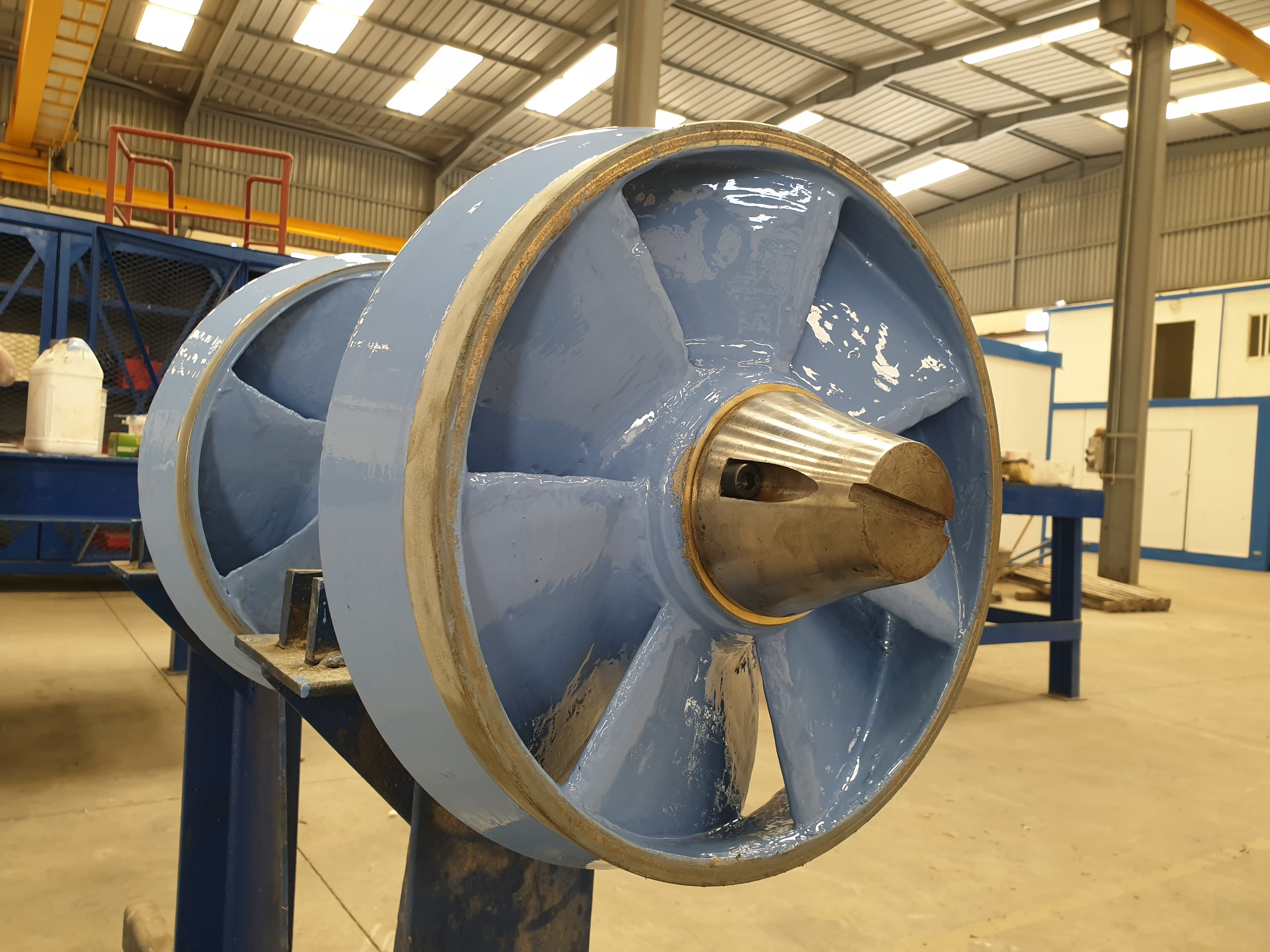 Protection contre la corrosion et la cavitation d'une turbine de pompe - après